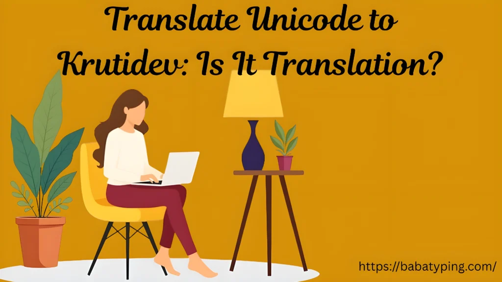 Unicode to Krutidev Converter